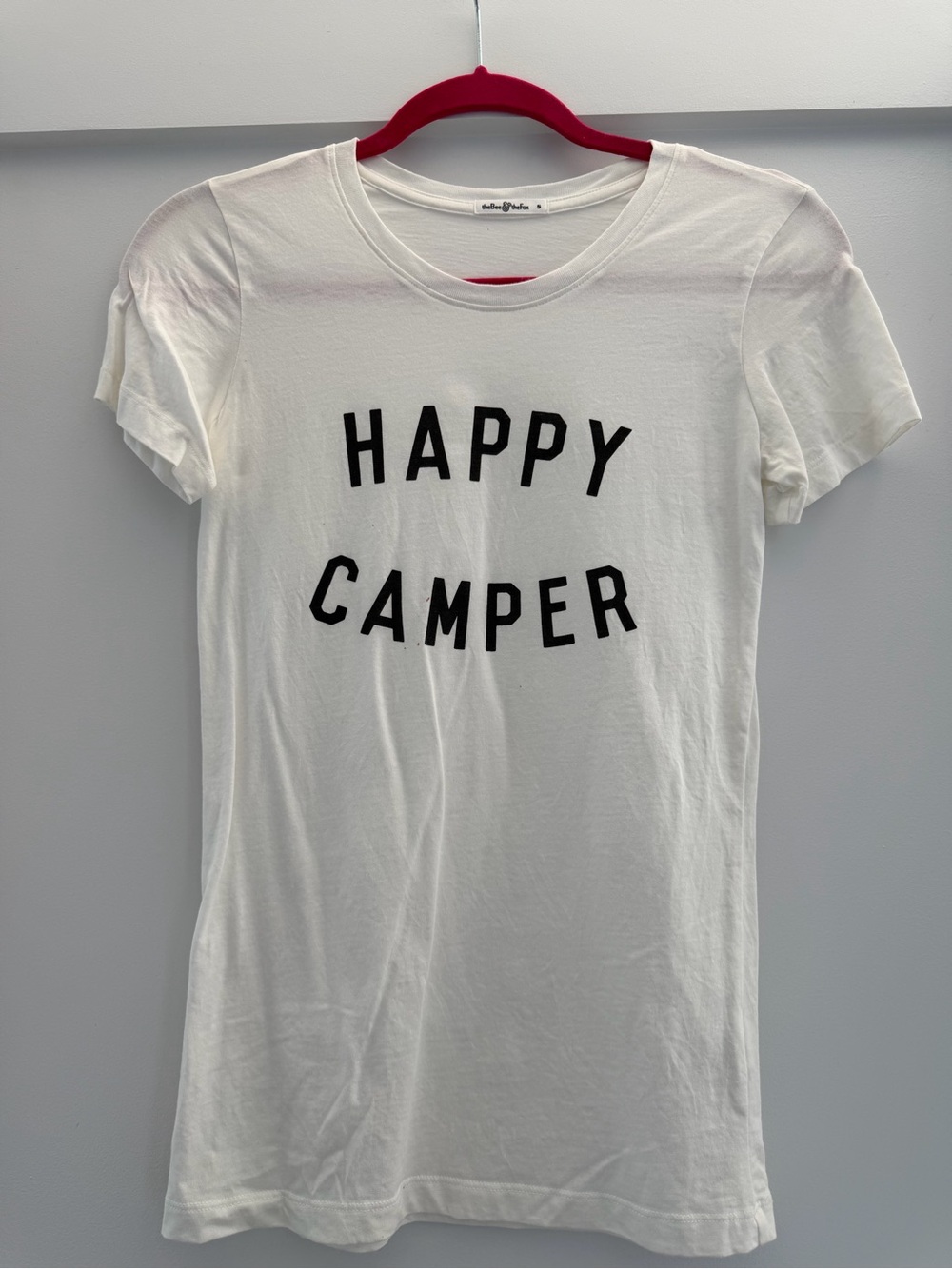 Happy Camper Short Sleeve Tee - White by Stella & Grace
